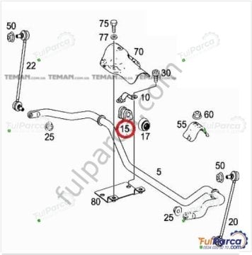 Vito W639 Viraj Lastiği/Viraj Demir Lastiği Ön