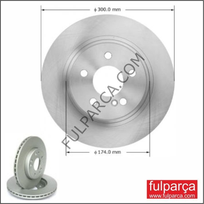 Mercedes W204 C200 Arka Fren Aynası,Arka Disk