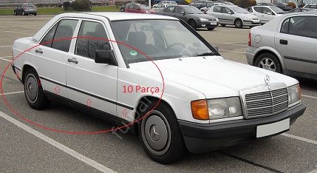 Mercedes W201/190 Yan Üst Nikelaj Takım