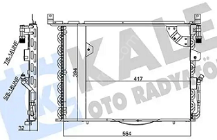 Mercedes W201 190E Klima Radyatörü