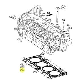 Vito W447 Silindir Kapak Contası