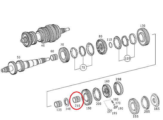 Vito W639/Viano 646 Motor İğneli Rulman