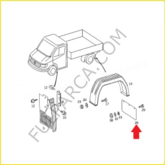 Sprinter W906 Paçalık Ön Sağ Tozluk