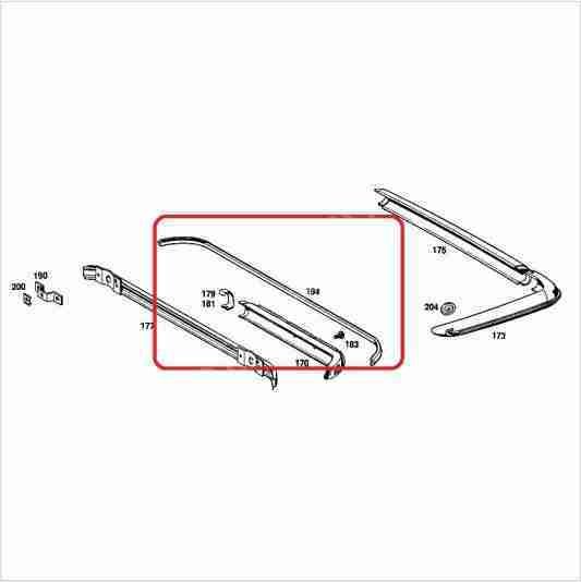 Mercedes W115 Arka Tampon Lastiği 325mm