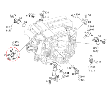 Mercedes W204 271 Motor Vanus Manyetiği/Eksantrik Ayar Mıknası