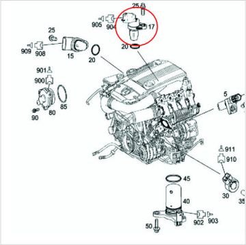 Mercedes W221/Vaneo W414/W203/W204/Vito/Sprinter Eksantrik Sensörü
