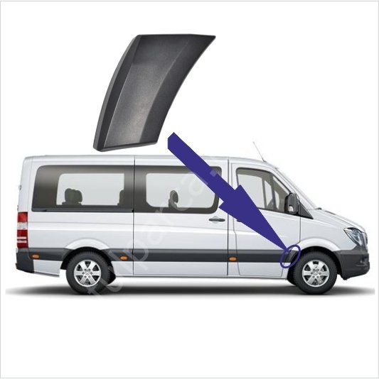 Sprinter W906 Çamurluk Uç Kaplaması Ön Sağ/Çamurluk Bakaliti