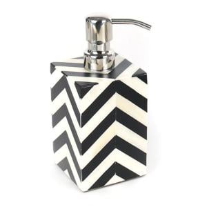 Piazza Pump Dispenser - Black & Ivory