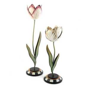 Tulip Candle Holder - Pink & Ivory - Large