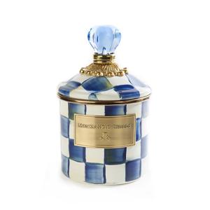 Royal Check Enamel Canister - Demi