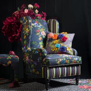 Covent Garden Accent Stool - Floral