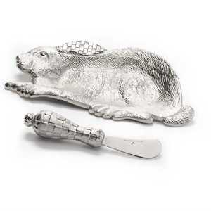 Cottontail Small Dish & Canape Knife Set