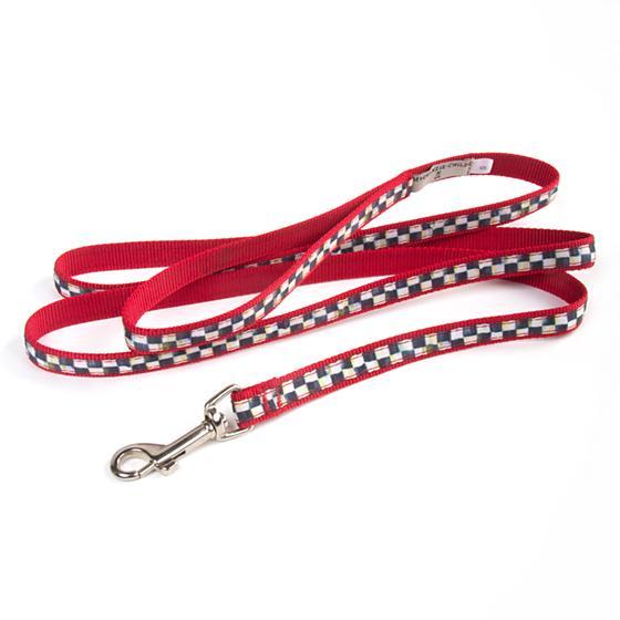 Courtly Check/Red Pet Lead - Small