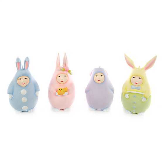 Patience Brewster Egg Bunny Ornaments - Set of 4