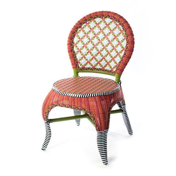 Breezy Poppy Outdoor Cafe Chair