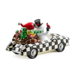 Granny Kitsch Special Delivery Black Santa In Car