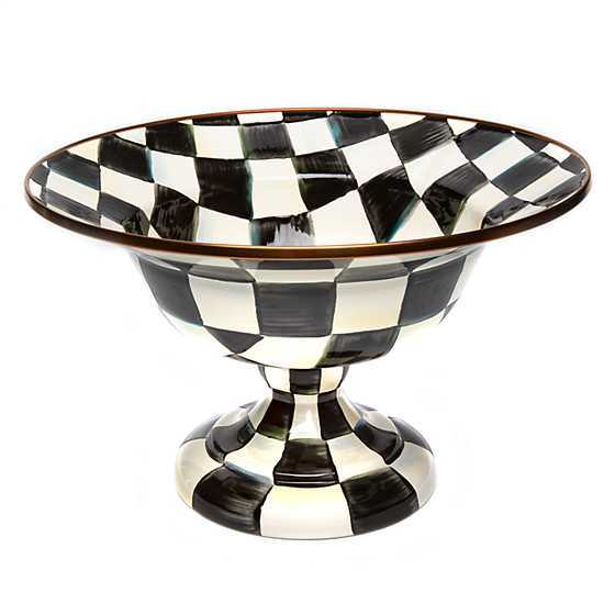 Courtly Check Enamel Compote - Large