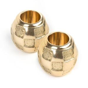 Check Candle Holders - Gold - Set of 2