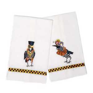 Masquerade Crows Guest Towels - Set of 2