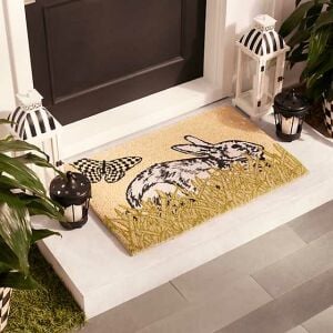 Nesting Bunny Entrance Mat