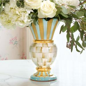 Parchment Check Great Vase