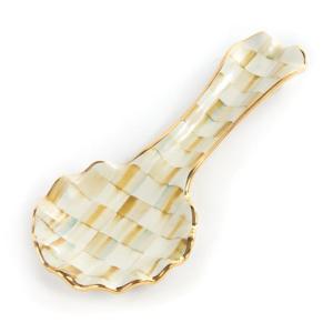 Parchment Check Spoon Rest