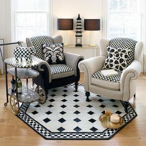Westminster Hair on Hide Rug - 6' Octagon - White