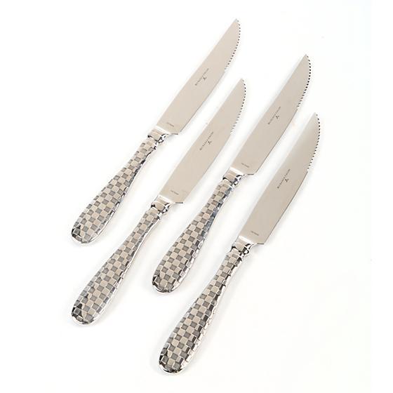 Check Steak Knives - Set of 4