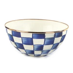 Royal Check Enamel Everyday Bowl - Small