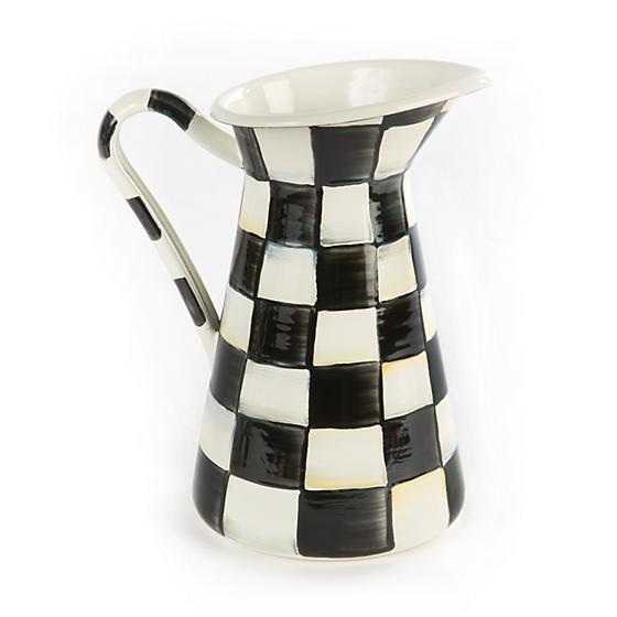 Courtly Check Enamel Practical Pitcher - Small