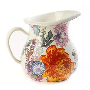 Flower Market Creamer - White