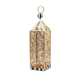 Pierced Leaf Lantern - Short