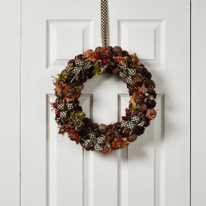 Fall On The Farm Pinecone Wreath