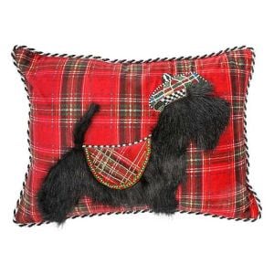 Tartan Scottie Lumbar Pillow