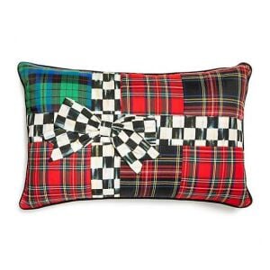 Tartastic Bow Lumbar Pillow