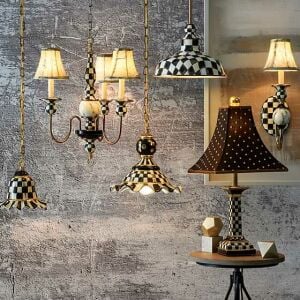 Courtly Check 12'' Barn Pendant Lamp - Turkey
