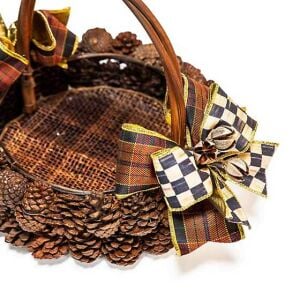 Natural Pinecone Basket