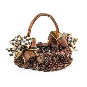 Natural Pinecone Basket