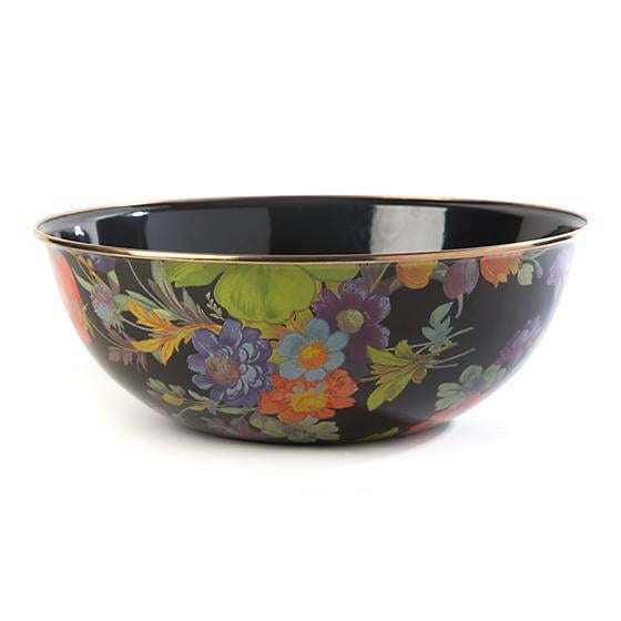 Flower Market Extra Large Everyday Bowl - Black