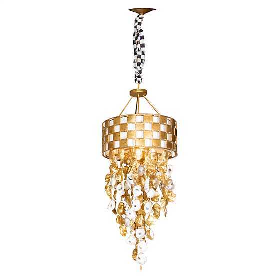 Golden Check Chandelier - Small