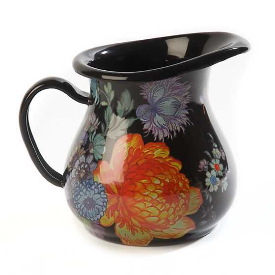 Flower Market Creamer - Black