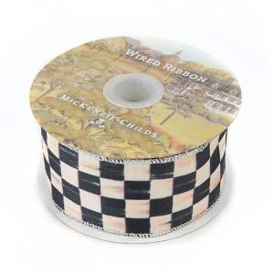 Courtly Check 2'' Ribbon - Silver Lining