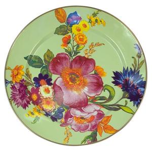 Flower Market Charger/Plate - Green