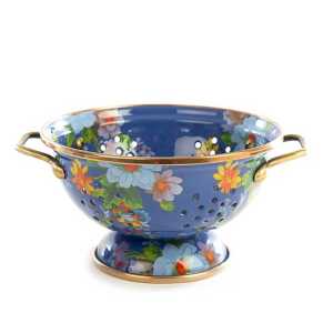 Flower Market Small Colander - Lapis