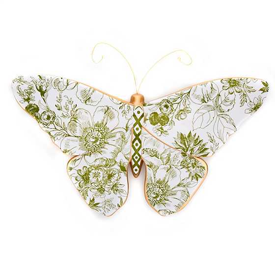 Toile Butterfly Wall Decor - Green