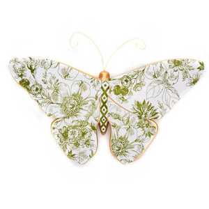 Toile Butterfly Wall Decor - Green
