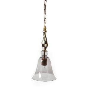 Courtly Small Bell Pendant Lamp - Amber