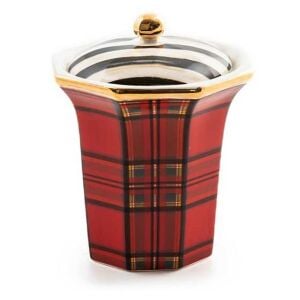 Tartan Cotton Box - Red