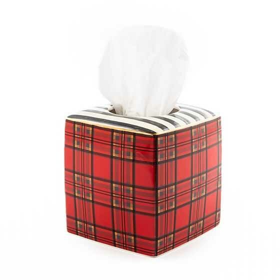 Tartan Boutique Tissue Cover - Red