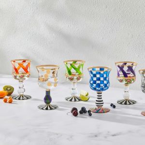 Cirque Wine Glass - Purple & Green